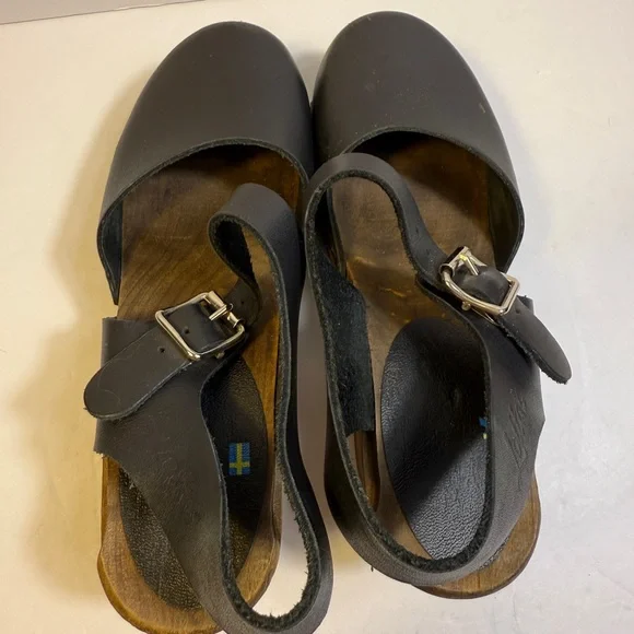 Lotta From Stockholm Black Leather Mules - Picture 5 of 6